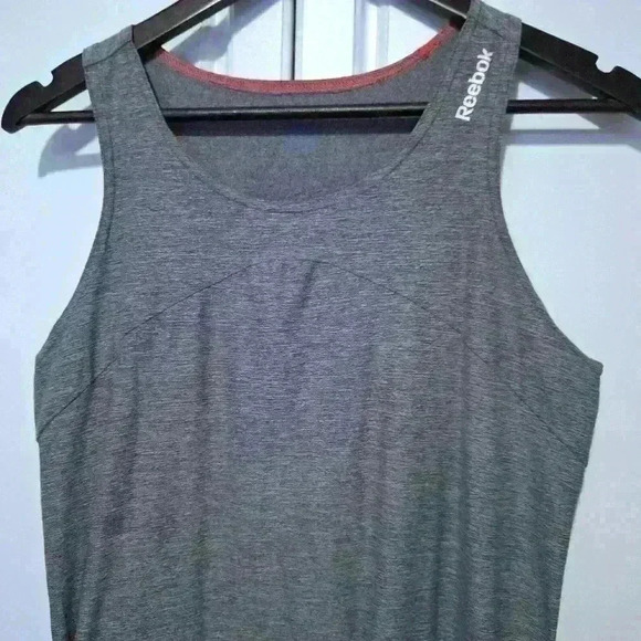 Reebok Womens Athletic Tank Top Gray Medium - Picture 2 of 8
